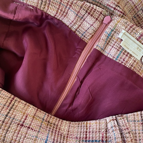 To the Max Pink Tweed A-Line Skirt - Picture 7 of 13